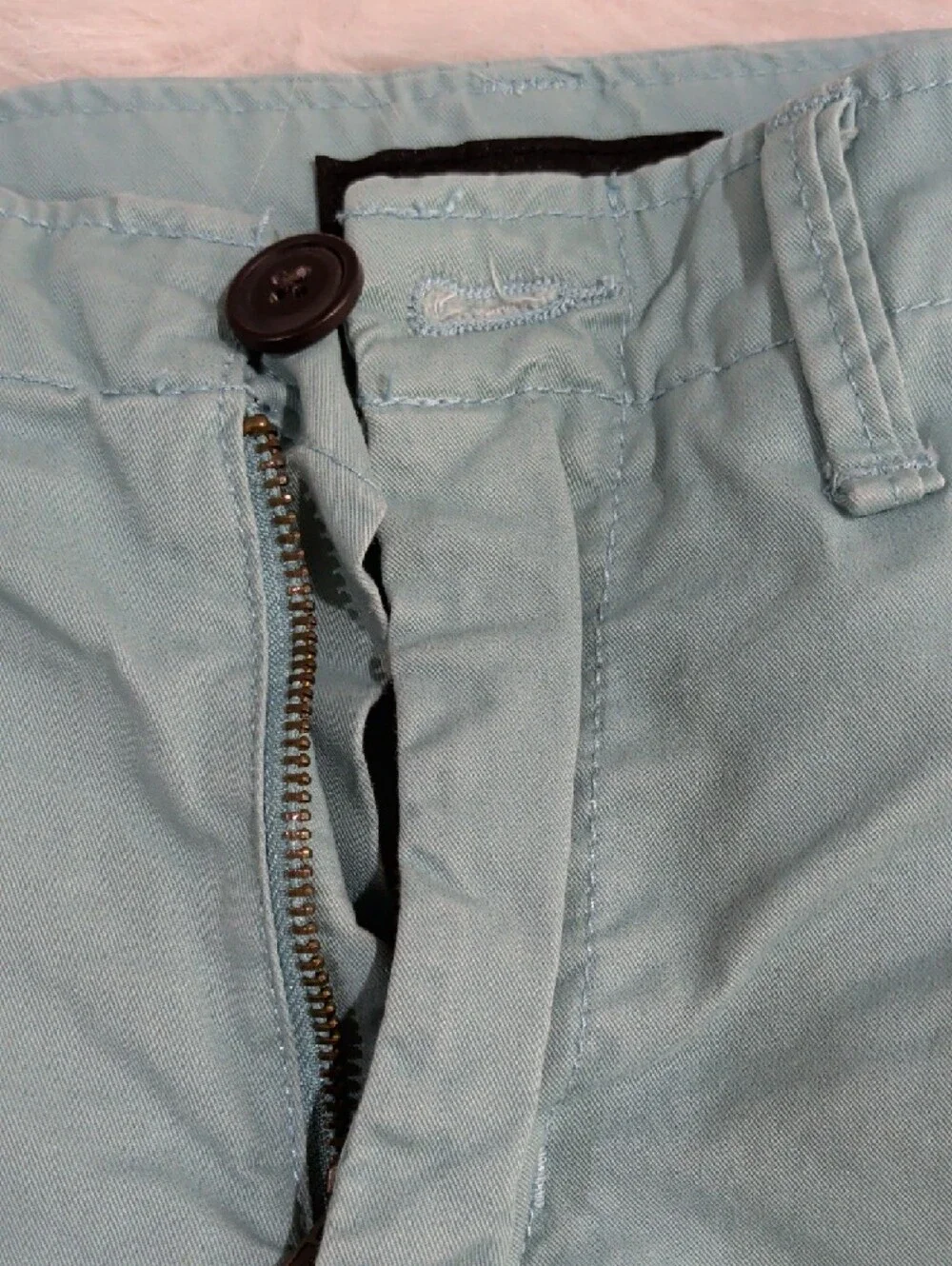 Aeropostale‎ Men's Pale Blue Flat-Front Shorts